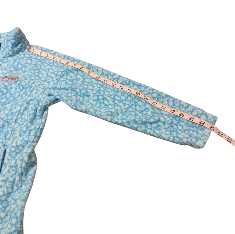Columbia Kid's Patterned Fleece Jacket Size Medium 10/12 - Picture 4 of 11